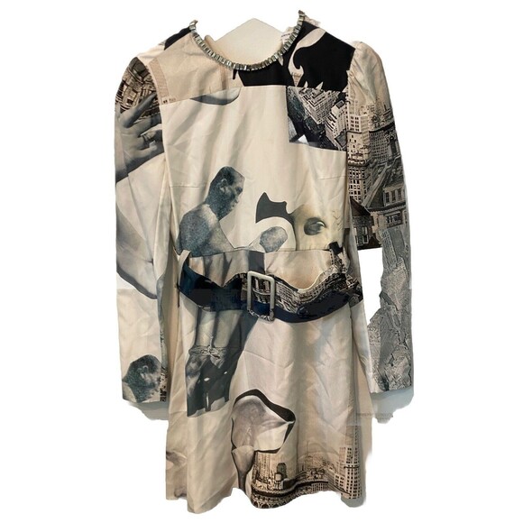 Carven Fashion Collections ModaOperandi New York City Silk Dress Size 40 - Picture 2 of 13